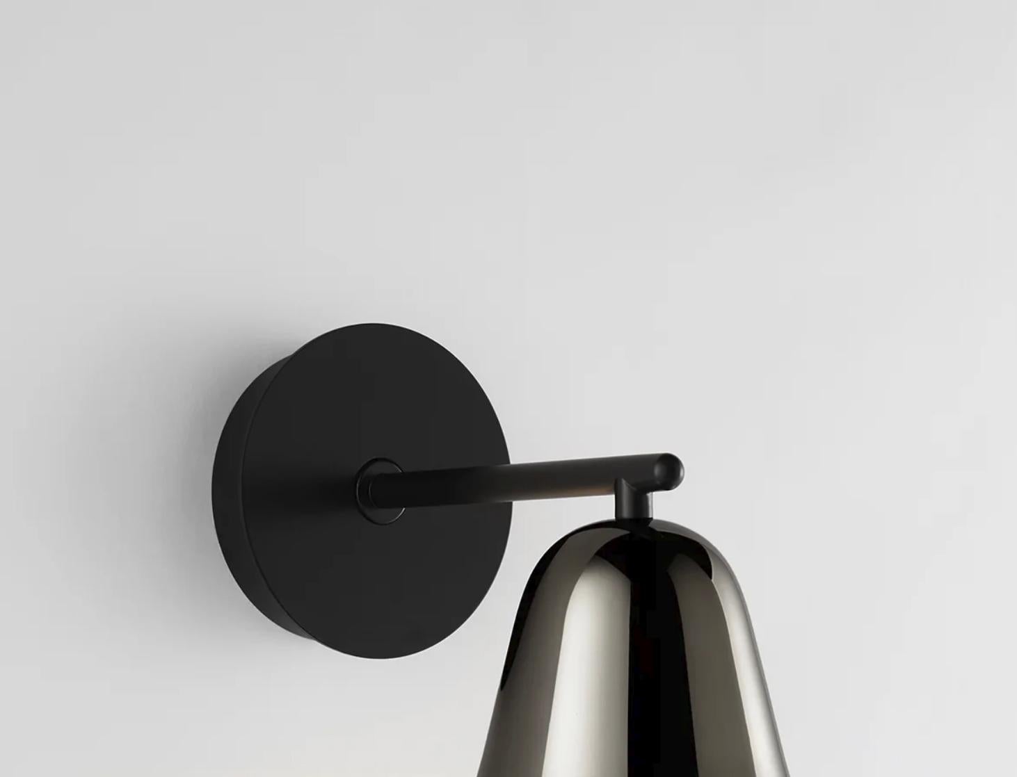 Jaime Hayon Lighto A Aplique De Parachilna Negro Mate-Cromo Negro Copa Acero en venta