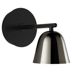 Jaime Hayon Lighto A Black Matte- Black Chrome Cup Wall Lamp For Parachilna