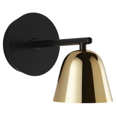 Jaime Hayon Lighto A Black Matte- Golden Glossy Cup Wall Lamp For Parachilna