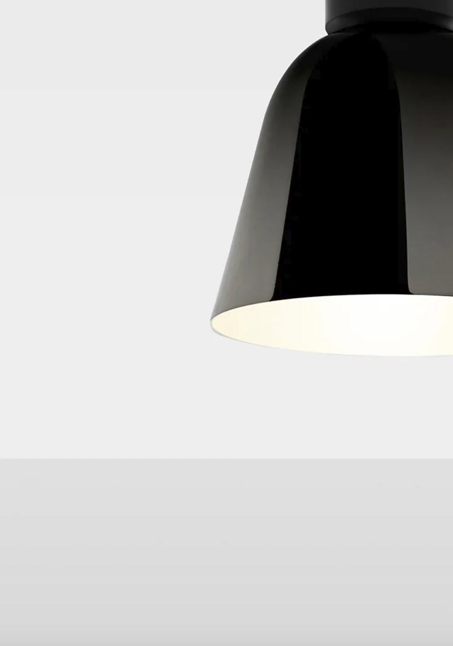 Mid-Century Modern Jaime Hayon Lighto C Gr Black Matte-Black Chrome Celling Lamp For Parachilna en vente