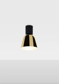 Jaime Hayon Lighto C Pe Black Matte-Golden Glossy Celling Lamp For Parachilna