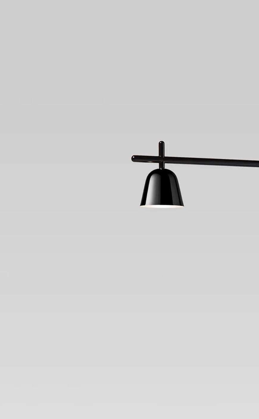 Jaime Hayon Lighto P Floor Black Matte- Lampada a tazza nera cromata per Parachilna In condizioni Nuovo in vendita a Barcelona, Barcelona