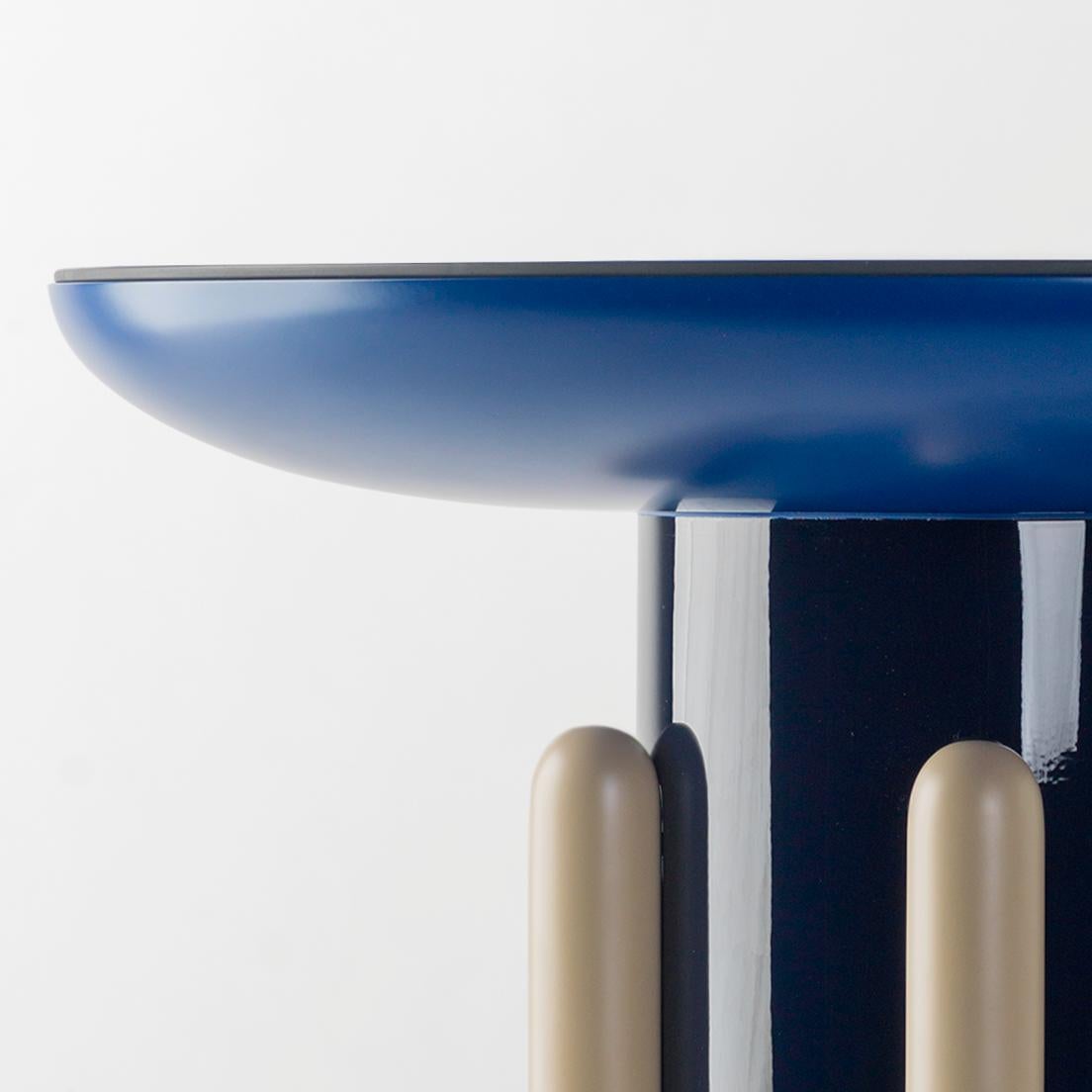 Spanish Jaime Hayon Multi-Color Blue Explorer #02 Table by BD Barcelona For Sale