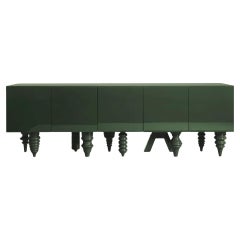 Jaime Hayon Multileg Cabinet in Lacquered Green, Contemporary Style