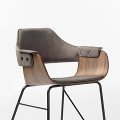 Jaime Hayon Showtime Chair: Modern Upholstered Steel & Plywood Design