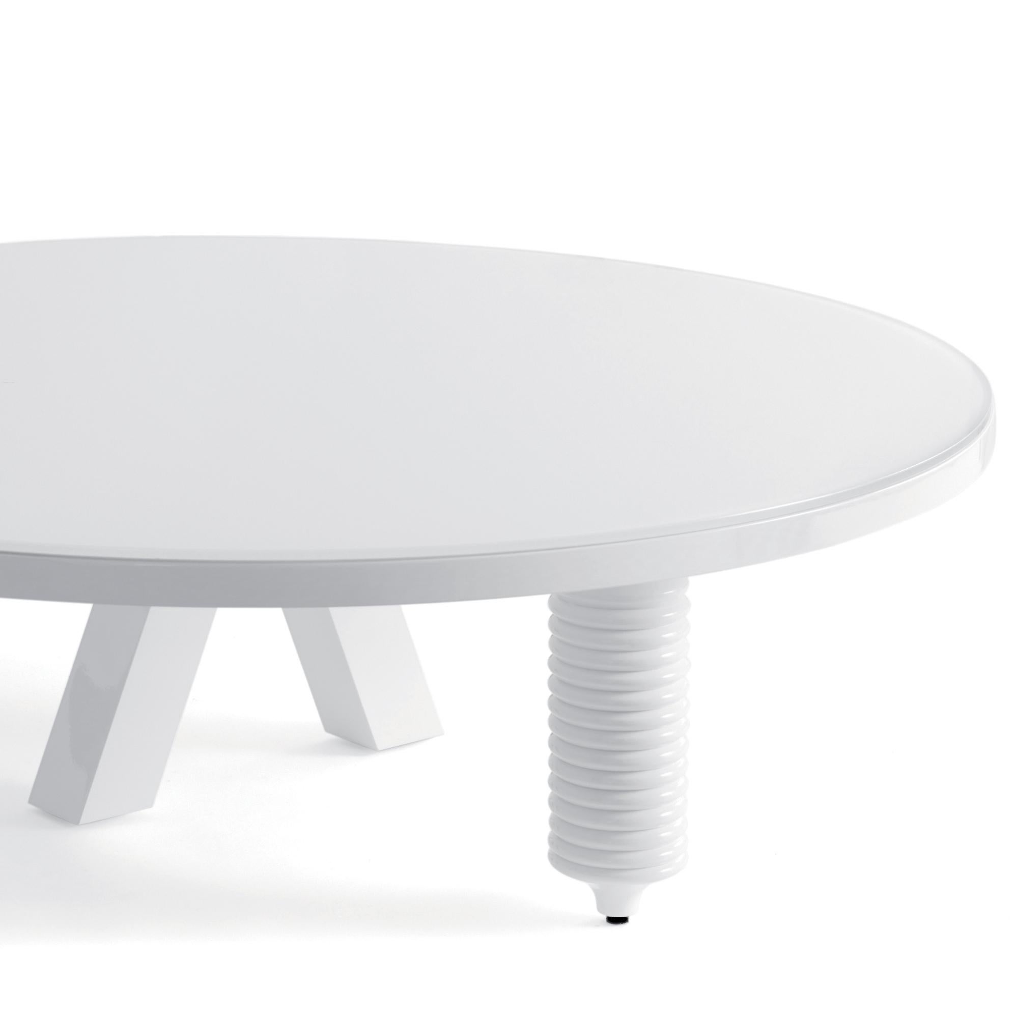 Modern Jaime Hayon White Rounded Multileg White Low Table by BD Barcelona