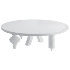 Jaime Hayon White Rounded Multileg White Low Table by BD Barcelona