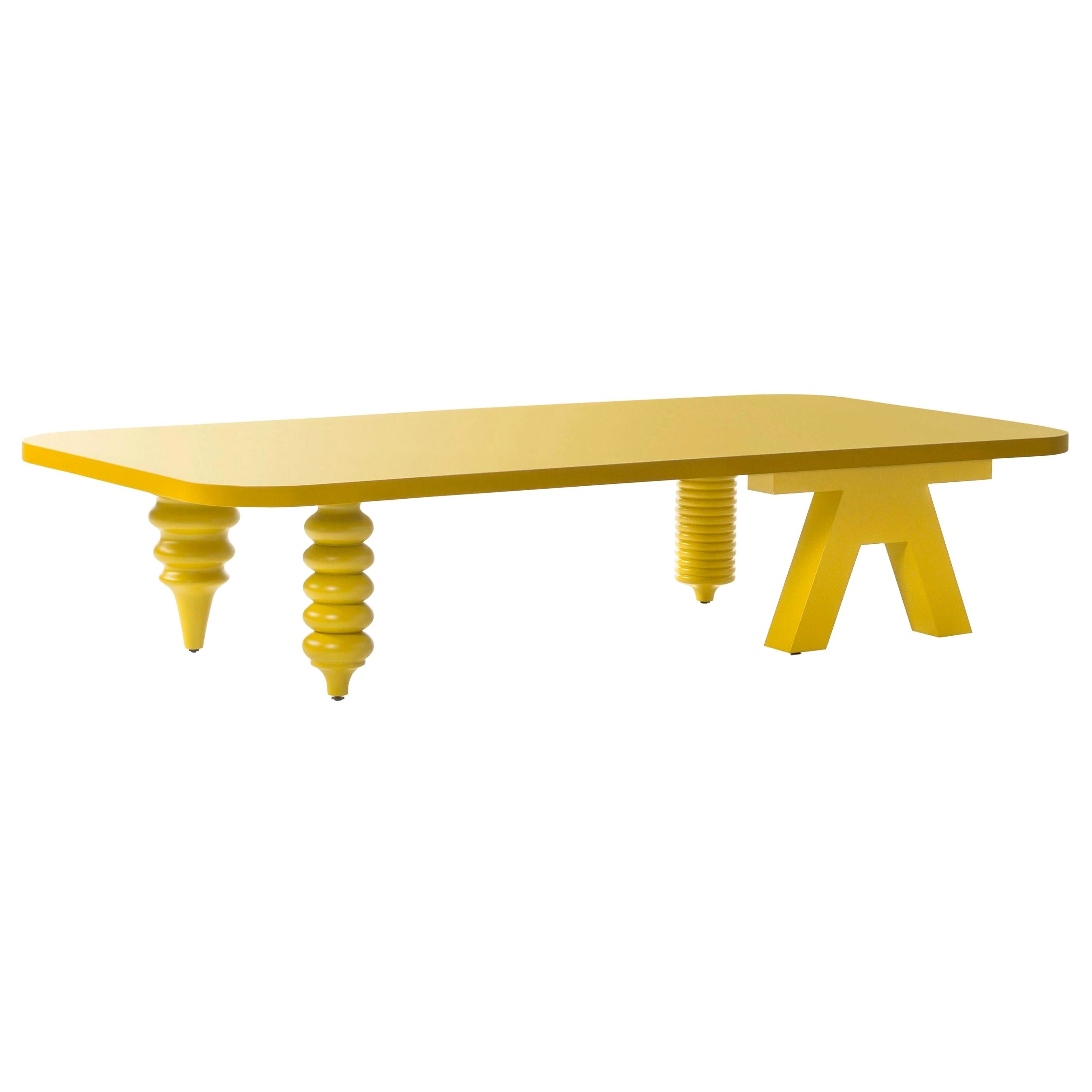 Jaime Hayon Yellow Multi-Leg Low Table by Bd Barcelona For Sale