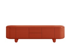 Jaime Hayon's Explorer Cabinet Small Red High Gloss Lacquer Design, 2023