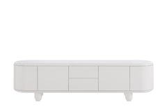 Jaime Hayon's Explorer Cabinet Small White High Gloss Lacquer Design, 2023