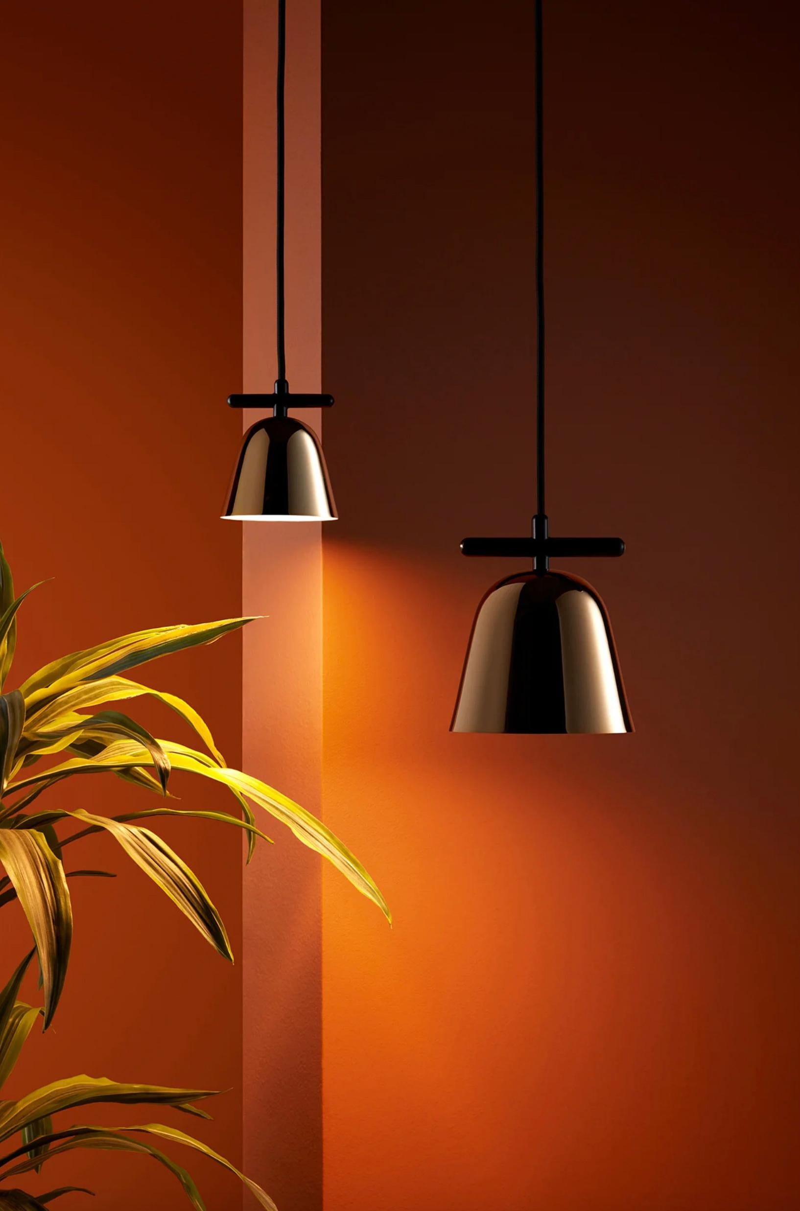 Jaime Hayson Lighto T Gr Black Chrome Cup Suspension Lamp For Parachilna For Sale 4