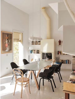 Jaime Hayson Swivel Legs Upholstered Nabuk Showtime Nude Chair For Bd Barcelona