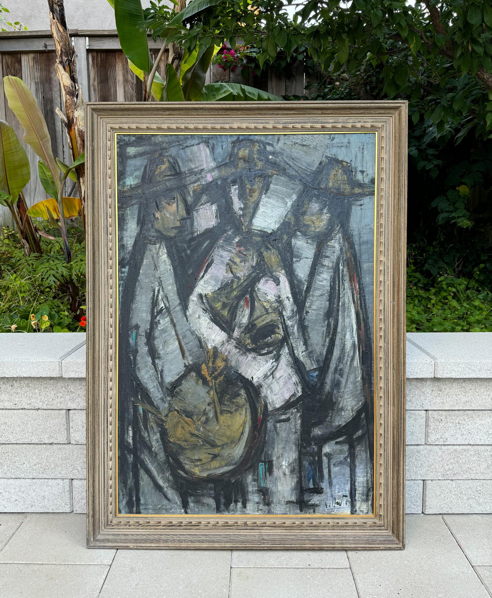 Jaime Oates Large Musician Painting, Spain / Mexico, c.1965 3