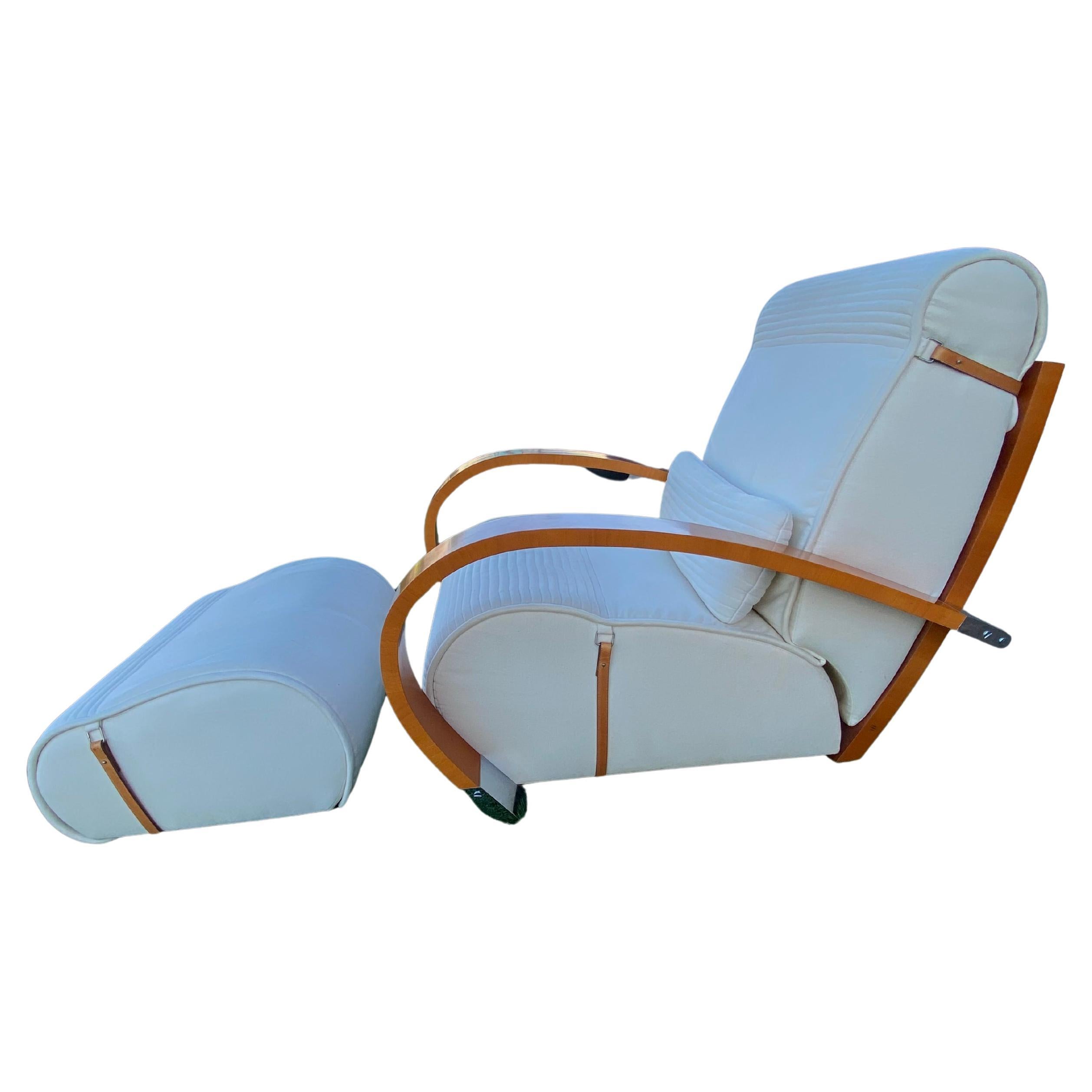 Spanish Jaime Tresserra Casablanca Club Chair and Ottoman from Spain