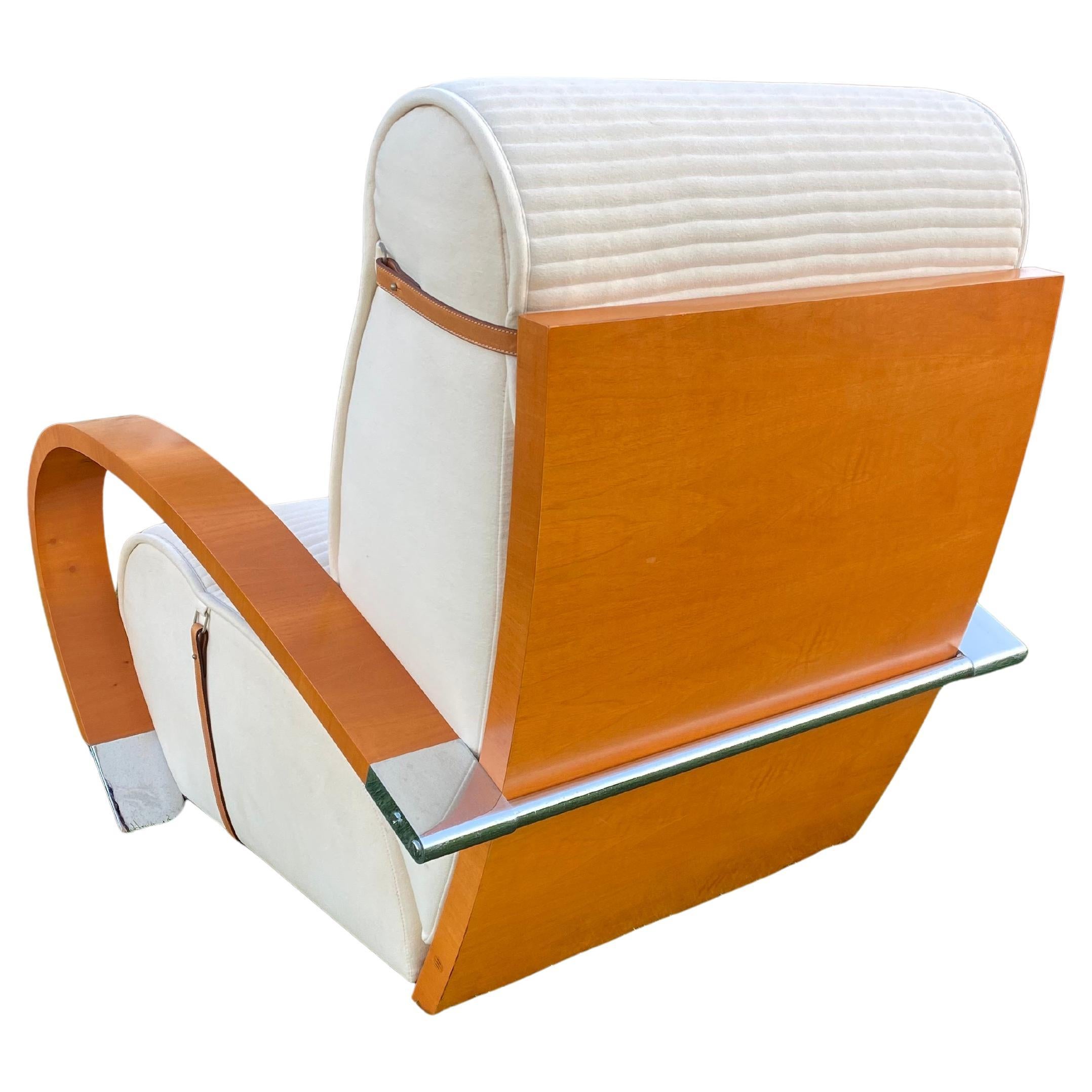 Hand-Crafted Jaime Tresserra Casablanca Club Chair and Ottoman from Spain