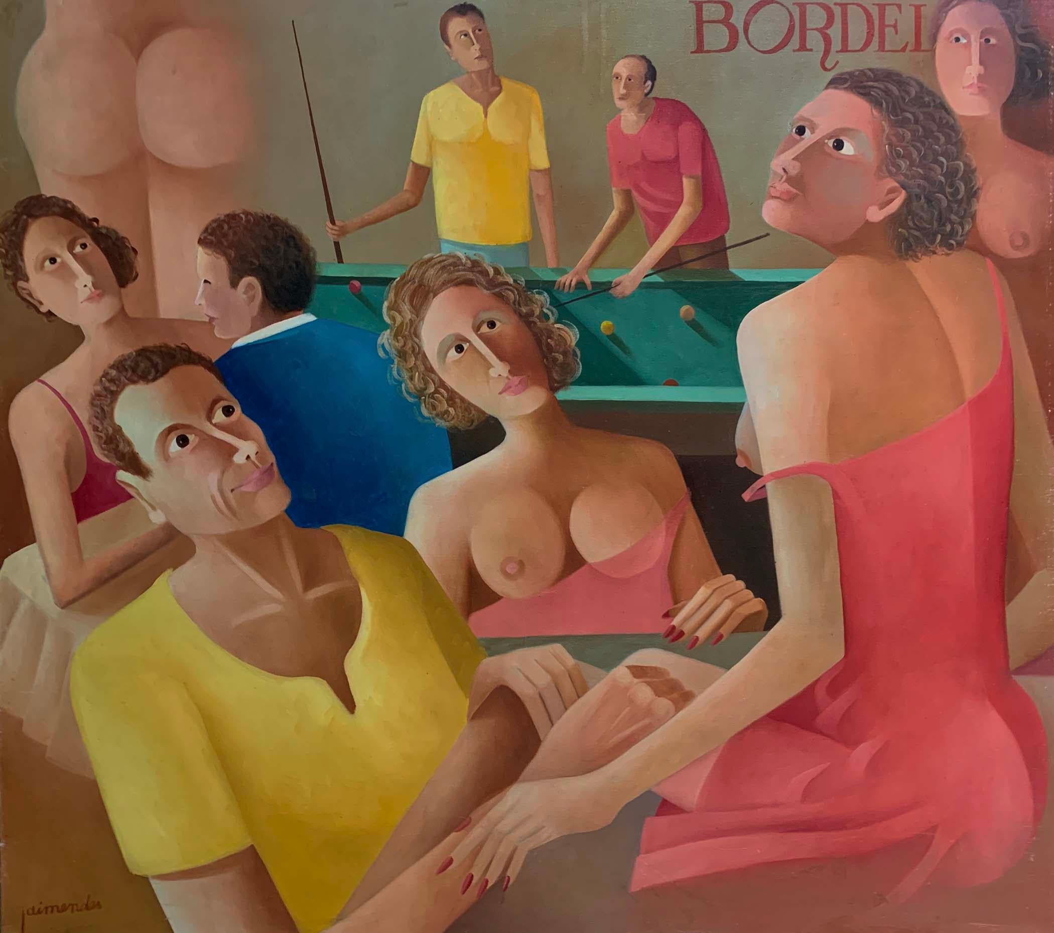Jaimendes Nude Painting - BORDEL