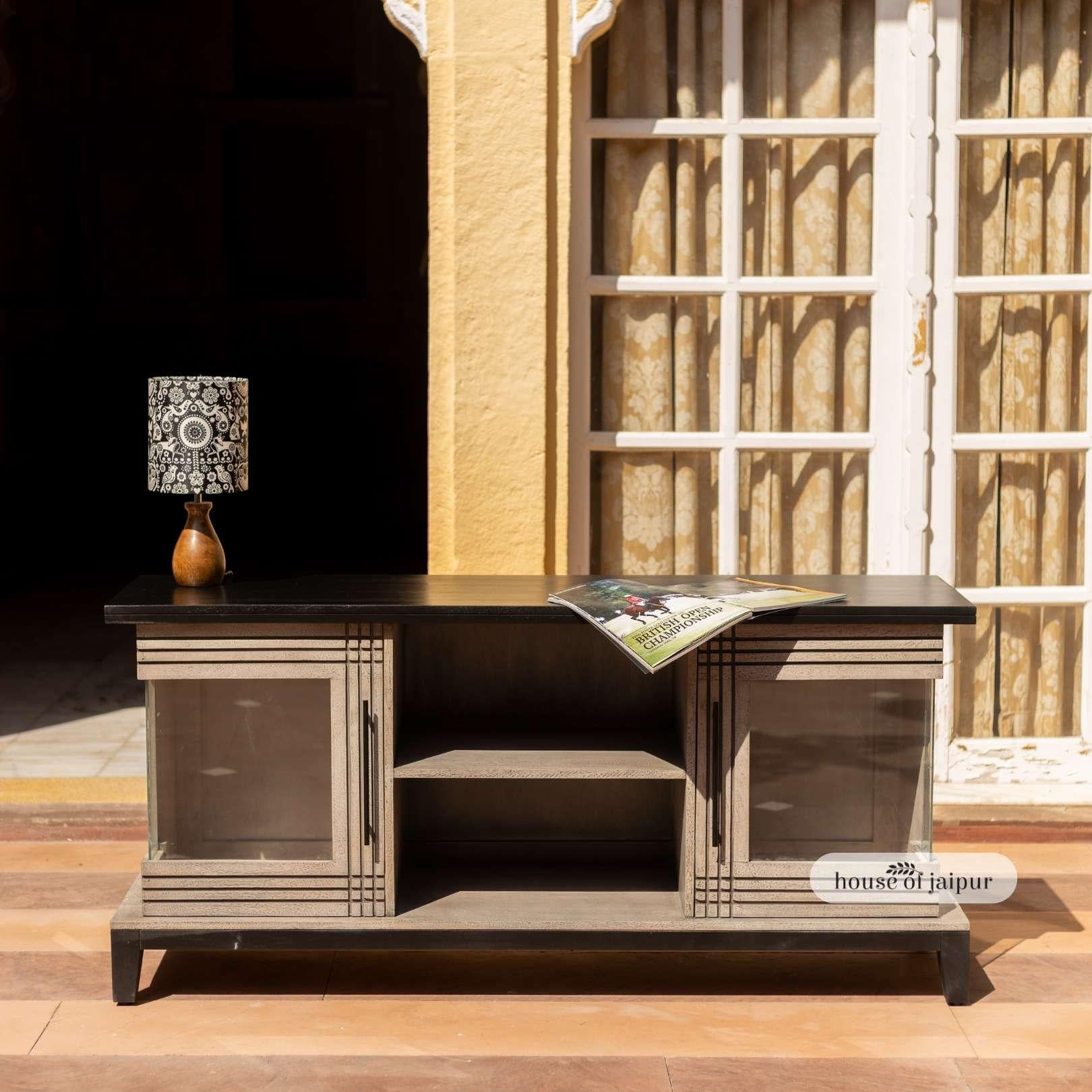 Jaipur Distressed Linea Media Console - Linea Collection'S di House of Jaipur in vendita 2