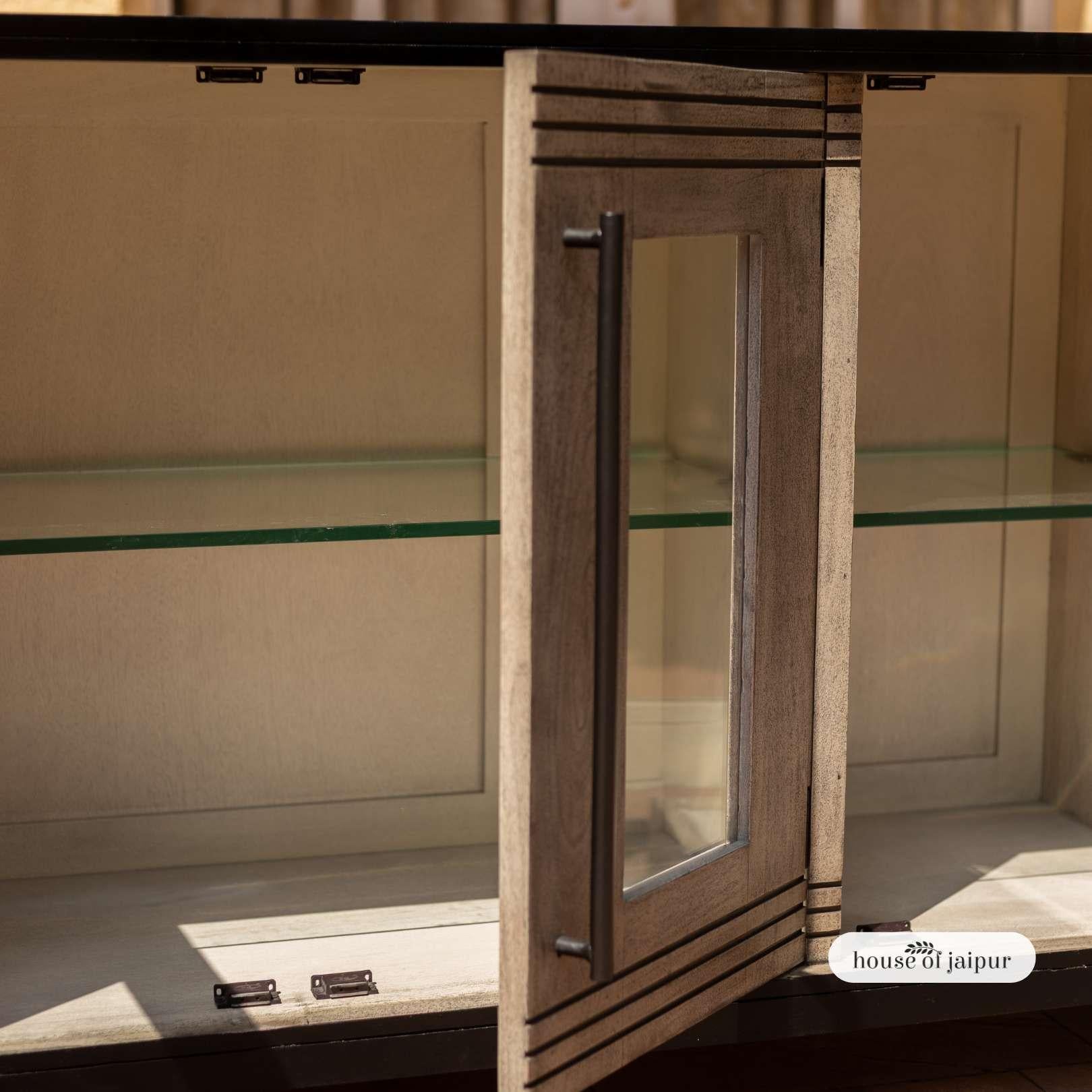 Jaipur Distressed Linea Sideboard – Linea Collection by House of Jaipur In New Condition For Sale In New York, NY