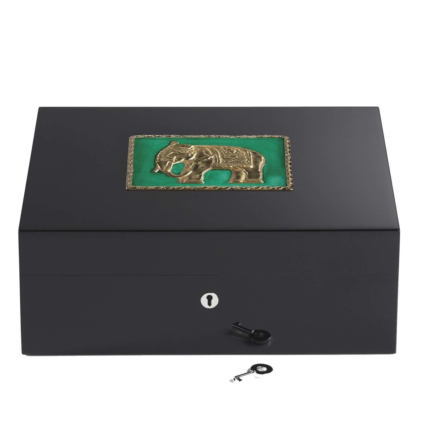 Modern Jaipur Green Humidor