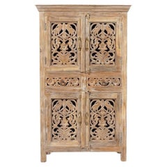 Jaipur Hand-Carved Solid Wood Almirah Cabinet by House of Jaipur