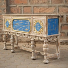 Jaipur Hand-Painted & Carved Solid Wood Console Table by House of Jaipur