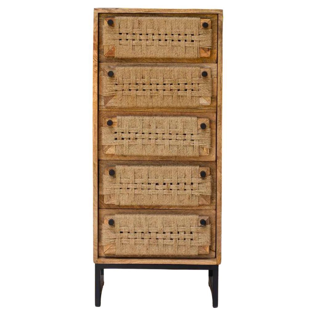 Cassettone Jaipur in iuta intrecciata a mano di House of Jaipur