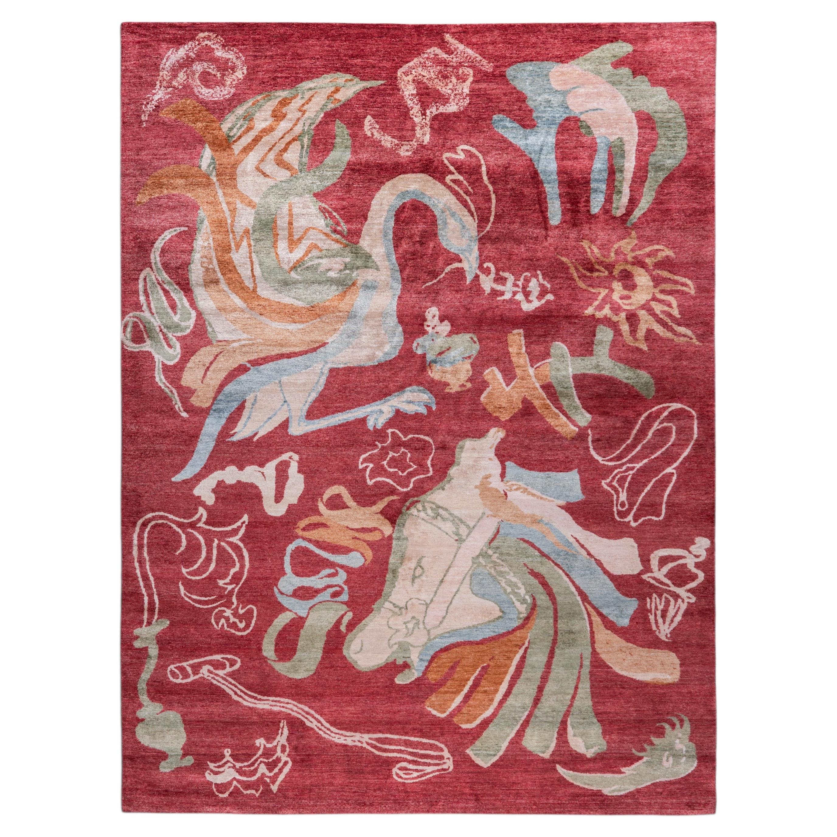 Jaipur In Play Carpet in Sari Silk, Viya by Vikram Goyal