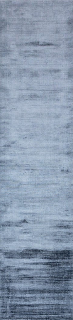 Midnight Symphony Marineblauer handgewebter Teppich