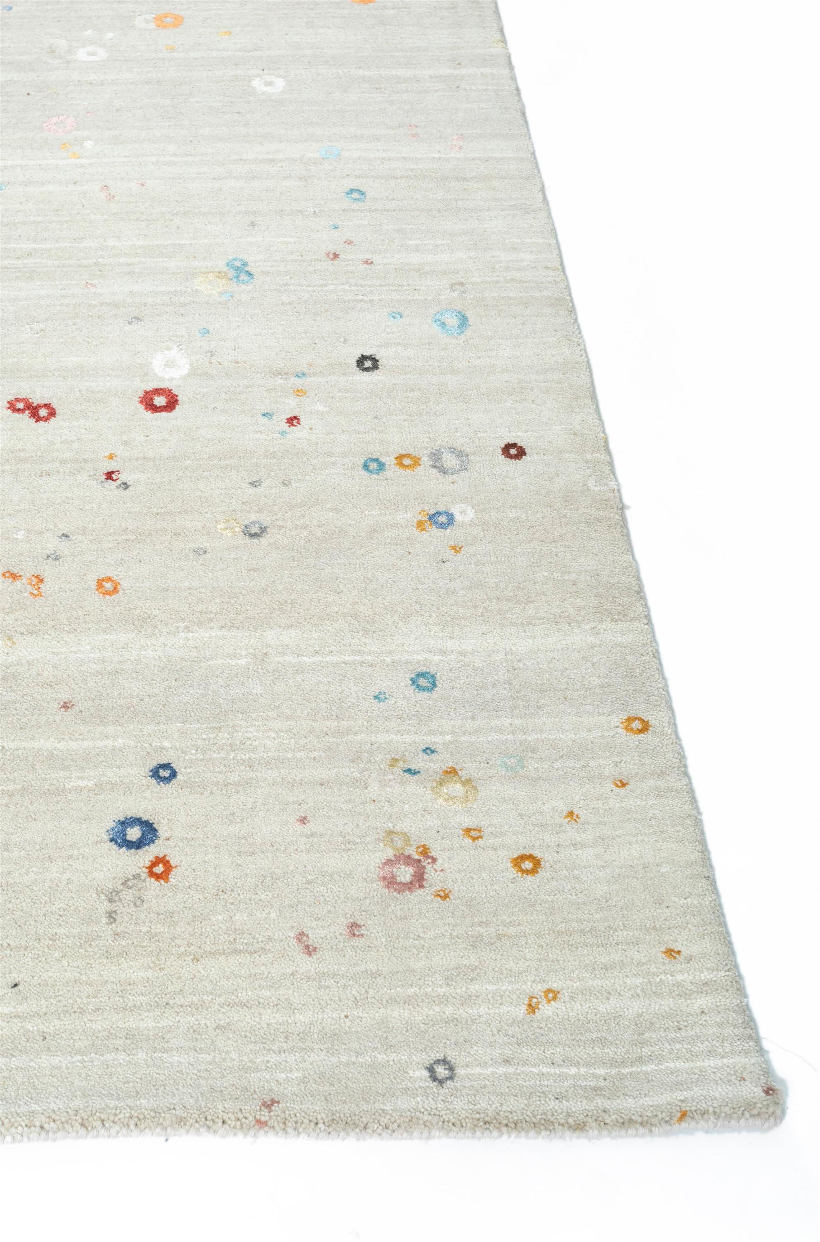 Indian Jaipur Rugs 12x15 Feet Hand Knotted Carpet Wool And Bamboo Silk Ivory Modern Rug For Sale