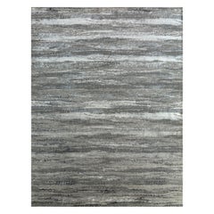 Alfombra anudada a mano Ashwood Gris Medio Urban Shadows