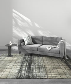 Jaipur Rugs 4x6 Feet Hand Knotted Carpet Wool And Bamboo Silk Grey & Black