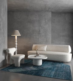 Jaipur Rugs 4x6 Feet Hand tufted Carpet Wool And Viscose Modern Blue Rug