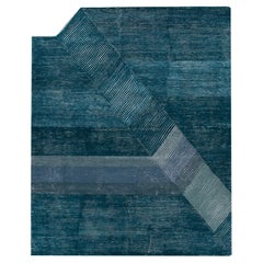 Tappeto Jaipur Rugs 4x6 Piedi Tappeto trapuntato a mano in lana e viscosa moderno blu
