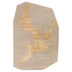 Jaipur Teppiche 4x6 Füße Hand getuftet Teppich Wolle und Viskose Modern Gold Teppich