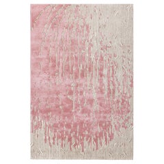 Jaipur Teppiche 4x6 Füße Hand getuftet Teppich Wolle und Viskose Modern Rosa und Lila