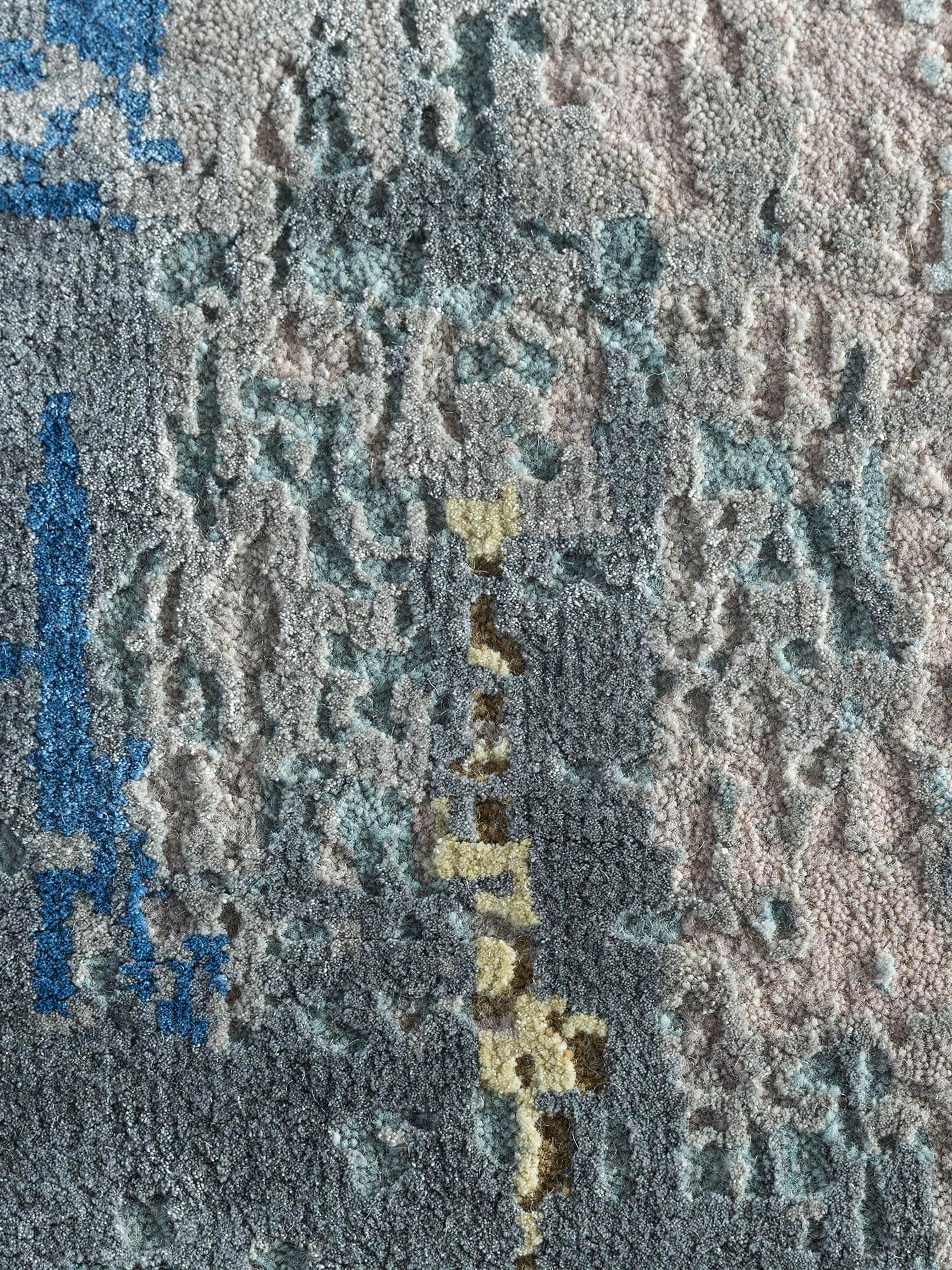 Tappeto Jaipur Rugs 5'6x8 Feet Annodato a mano in lana e seta di bambù Avorio Tappeto Moderno In condizioni Nuovo in vendita a Milano, IT