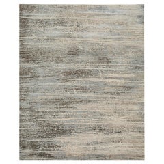 Jaipur Rugs 5'6x8 Feet Hand Knotted Carpet Wool And Bamboo Silk Ivory Modern Rug