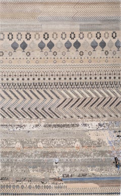 Manchaha Oriental Handmade 5x8 Feet Wool & Bamboo Silk Hand Knotted Rug Carpet