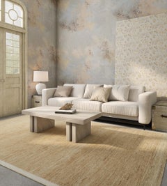 Jaipur Rugs 5X8 Feet Hand geknüpft Teppich Wolle Jute Modern Beige Und Braun Teppich