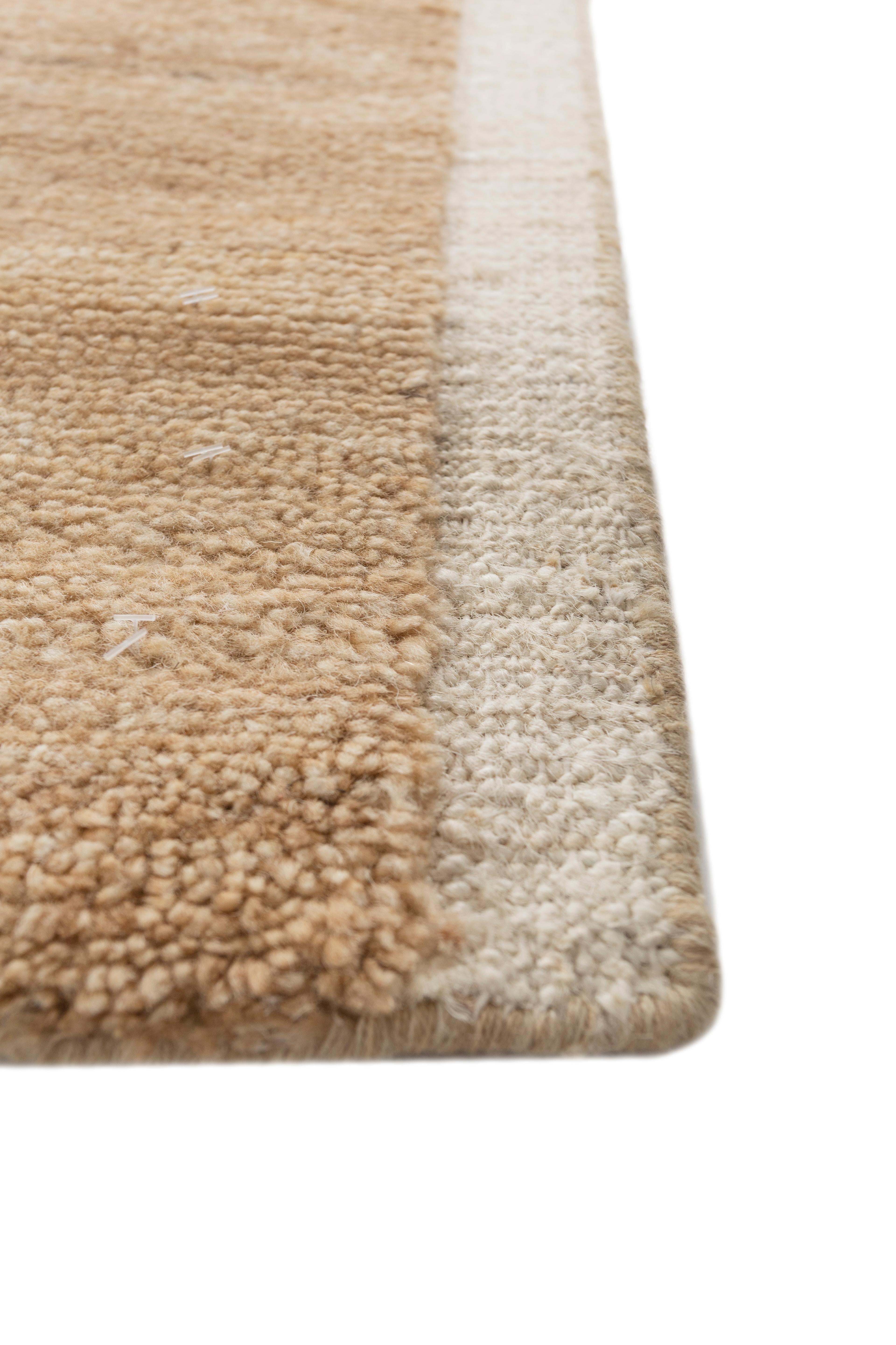 Jaipur Rugs 5X8 Pies Alfombra Anudada a Mano Lana Yute Alfombra Moderna Beige Y Marrón Moderno en venta