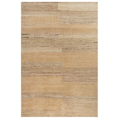 Jaipur Rugs 5X8 Feet Hand knotted Carpet Wool & Jute Modern Beige And Brown Rug