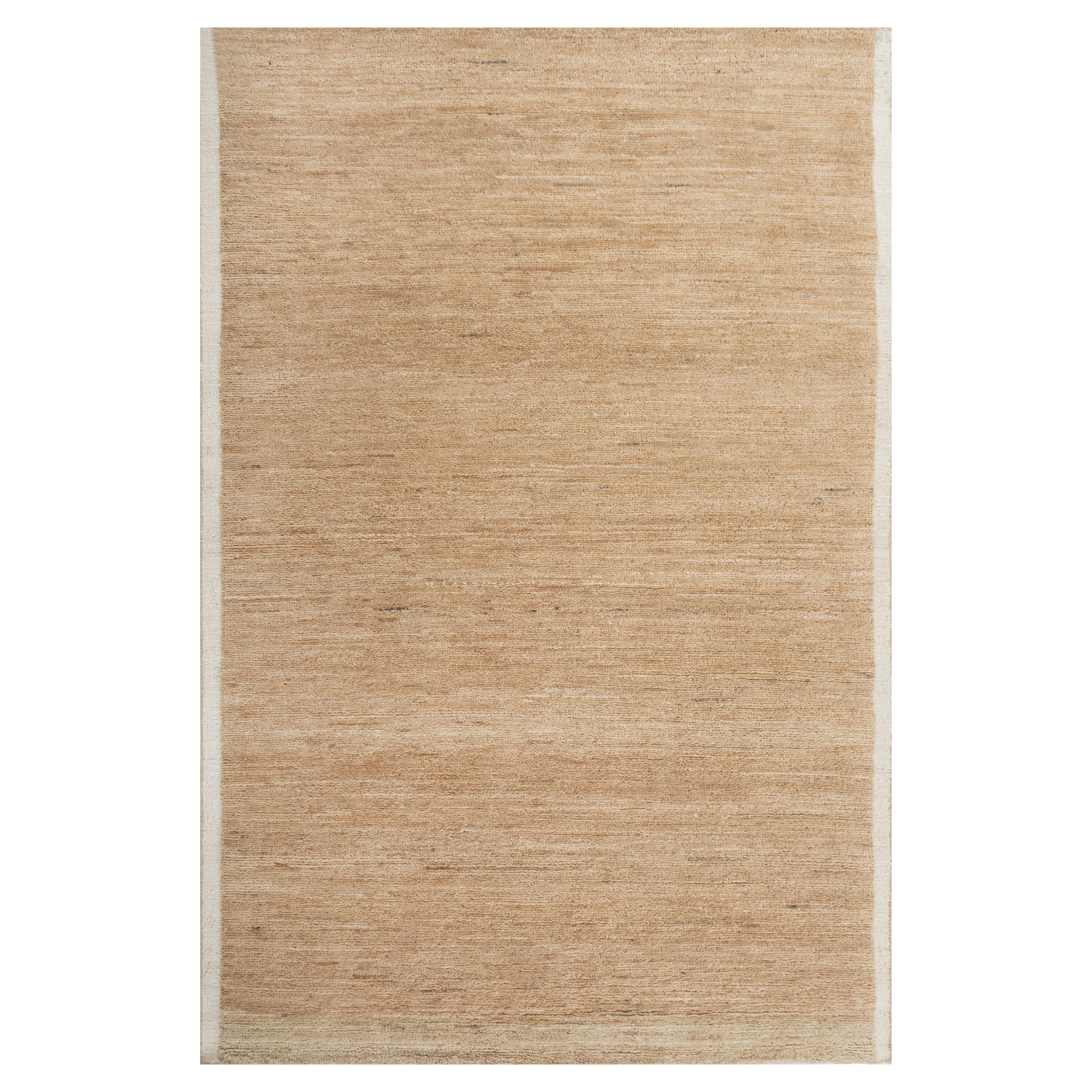 Jaipur Rugs 5X8 Piedi Tappeto annodato a mano in lana e iuta Moderno Beige e Marrone