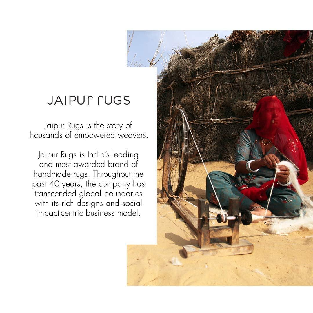 Jaipur Rugs 5X8 Feet Hand knotted Carpet Wool Modern Beige And Brown Rug For Sale 2