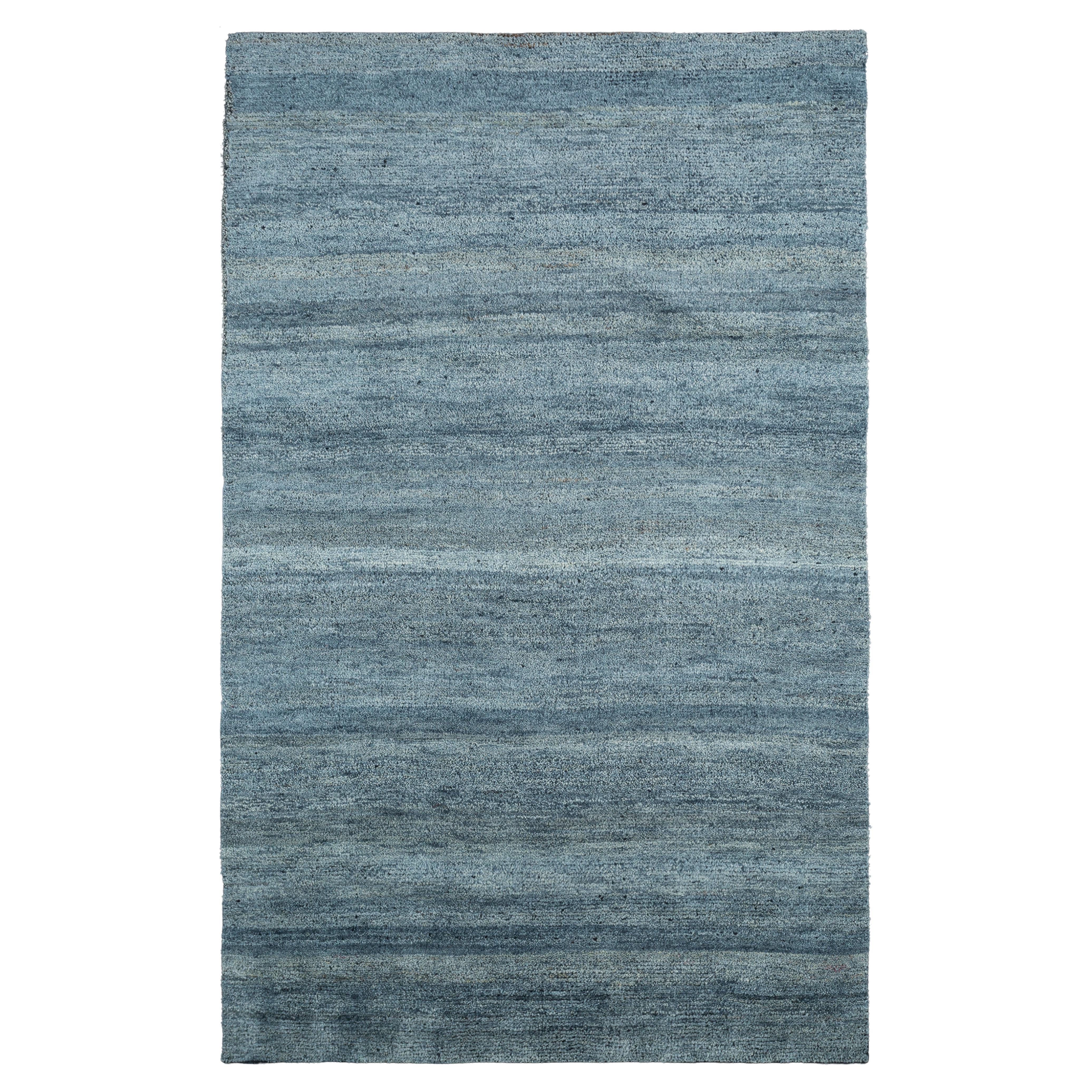 Tappeto Jaipur Rugs 5x8 Piedi Annodato a mano Tappeto in Lana Moderno Blu