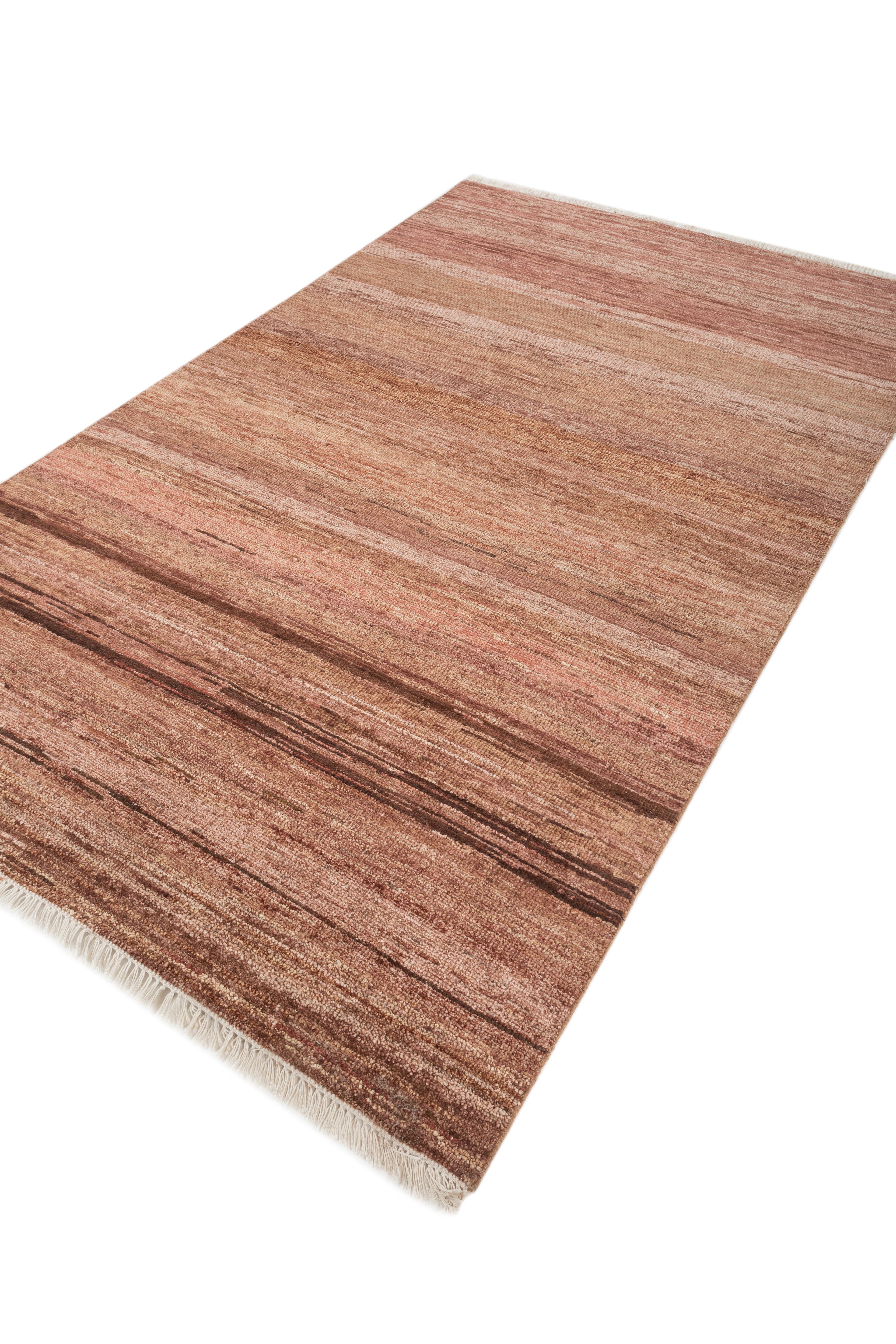 Jaipur Rugs 5X8 Pies Alfombra De Lana Anudada A Mano Moderna Rojo Y Naranja Indio en venta