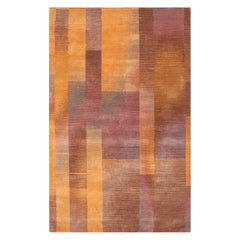 Tappeto Jaipur Rugs 5x8 piedi annodato a mano in lana moderno rosso e arancione
