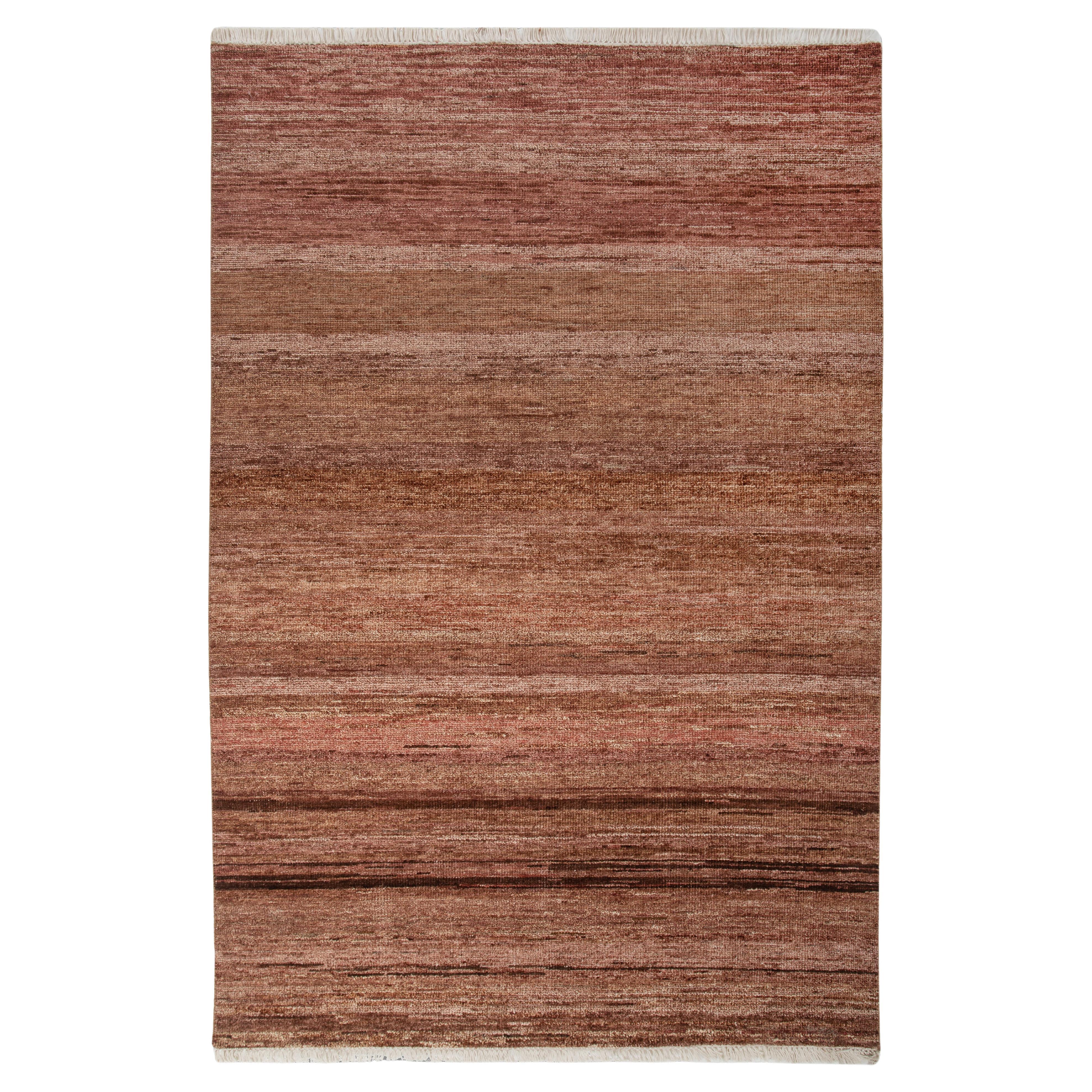 Jaipur Rugs 5X8 Feet Hand geknüpft Teppich Wolle Modern Rot Und Orange Rug
