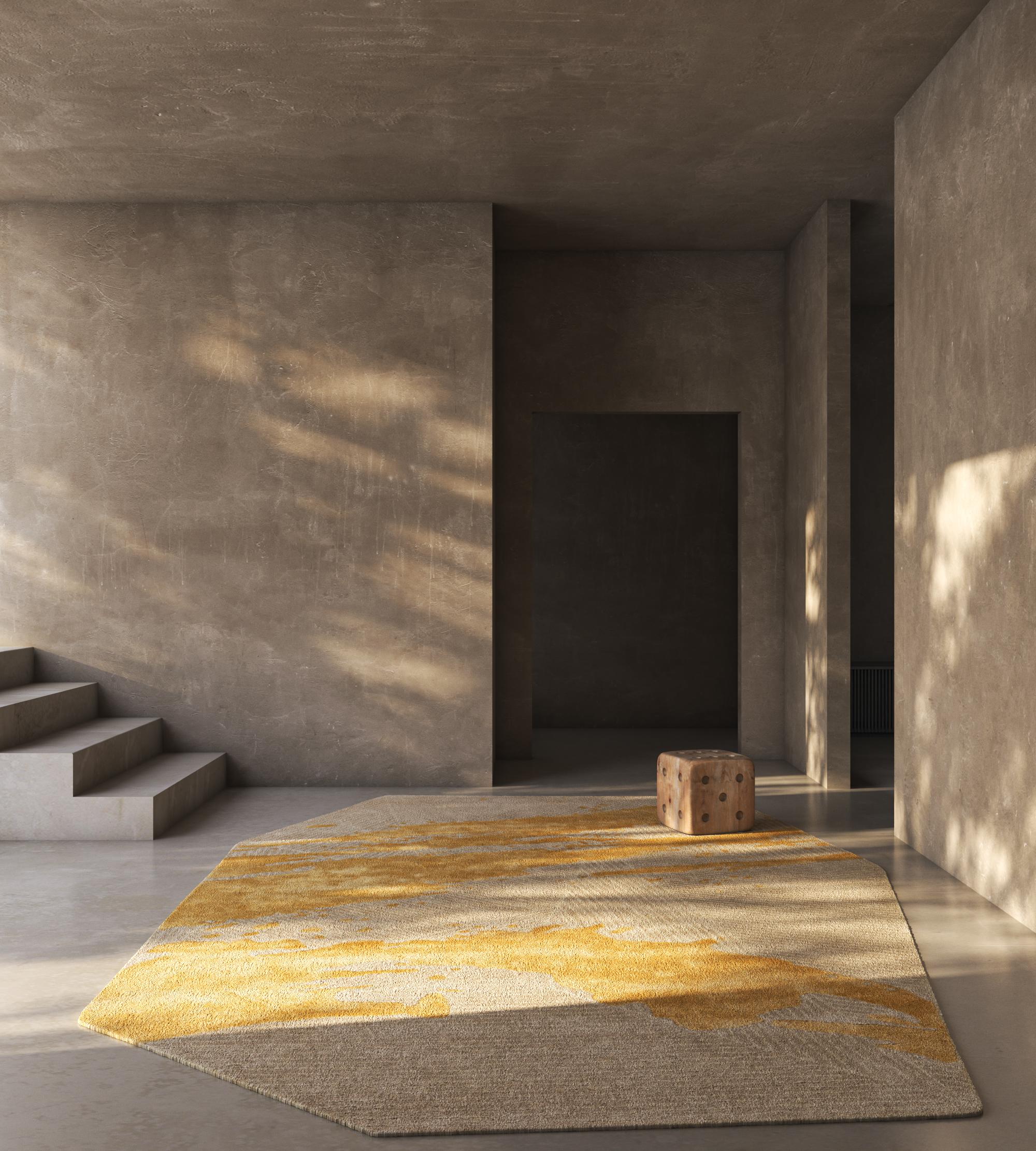 Jaipur Rugs Die Adrift Collection ist eine kühne Erkundung der Kontraste, bei der auffällige Schwarz-Weiß-Muster die Grundlage für jedes Stück bilden. Diese monochromen Elemente sorgen für eine starke, zeitlose Aussage, während kräftige Farbtupfer