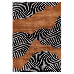 Jaipur Teppiche 5x8 Füße Hand getuftet Teppich Wolle und Viskose Modern Grau & Schwarz Teppich