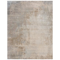 Tappeto Ethereal Mesh Avorio Scuro e Nichel 200X300 Cm Annodato a mano